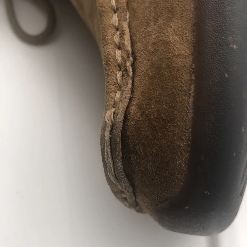 Ugg Australia ankle boots leather upper and rubber soles in khaki camel color